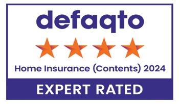 Defaqto contents insurance logo.