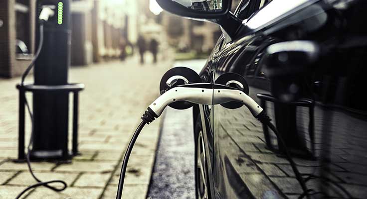 Electric car roadside charging