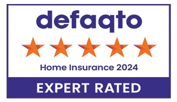 Defaqto home insurance logo.